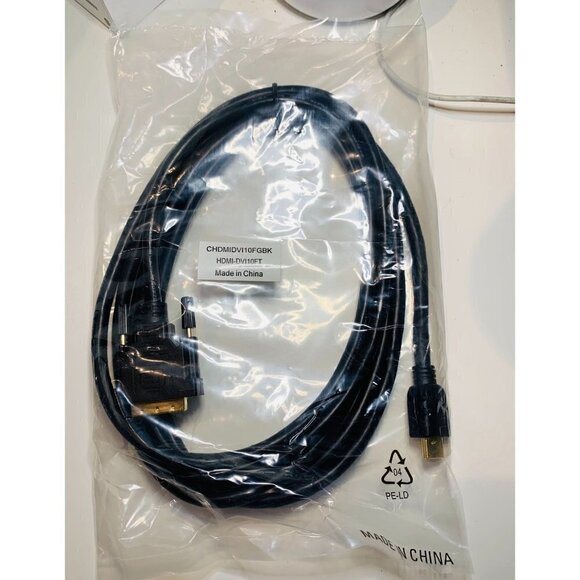 10ft Hdmi DVI Cable Nintendo Switch Xbox One 360 PlayStation 3 4 PS3 PS4 Roku 4K - Picture 1 of 8